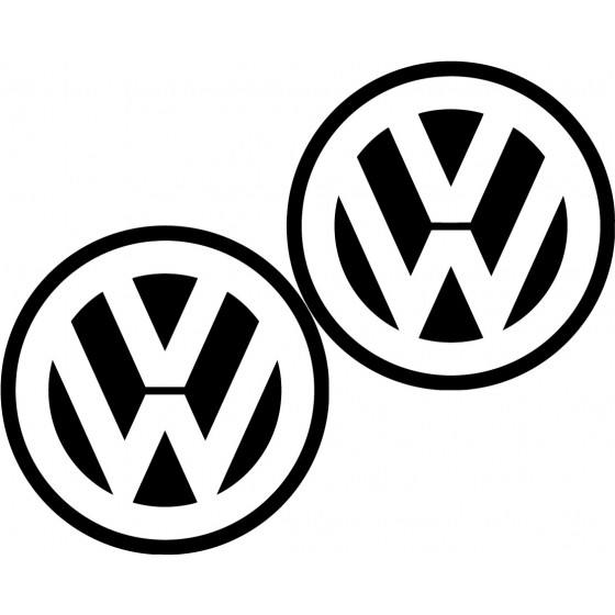 2x Volkswagen Logo Sticker...