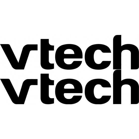 2x Vtech Logo Sticker Decal...