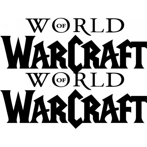 2x Warcraft Logo Sticker...