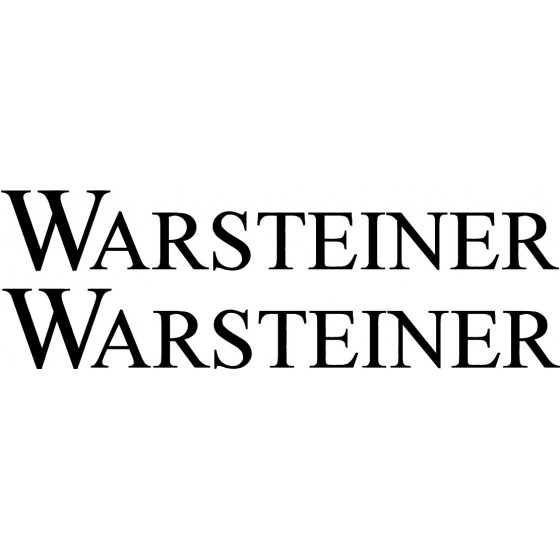 2x Warsteiner Logo Sticker...
