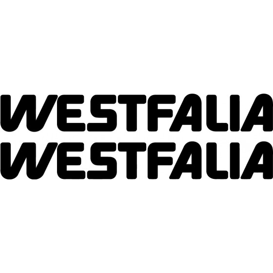 2x Westfalia Logo Sticker...