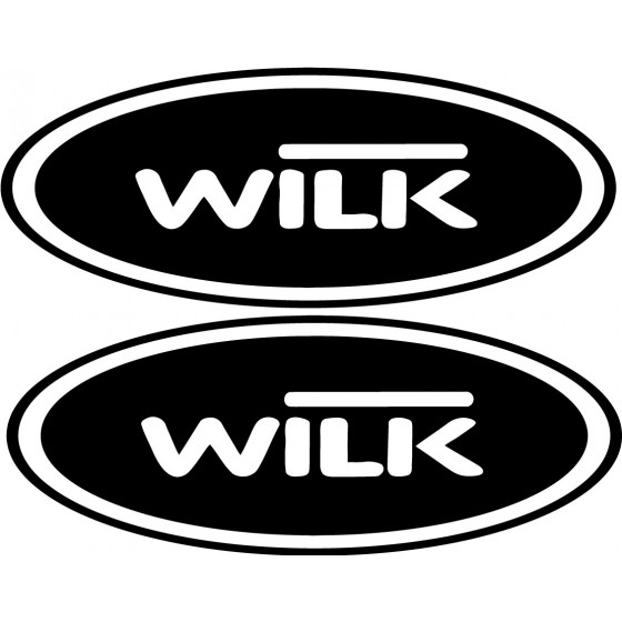 2x Wilk Logo Sticker Decal...
