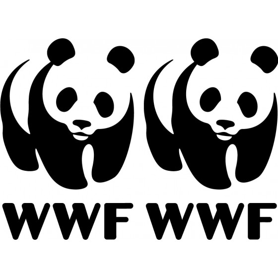 2x Wwf Logo Sticker Decal...