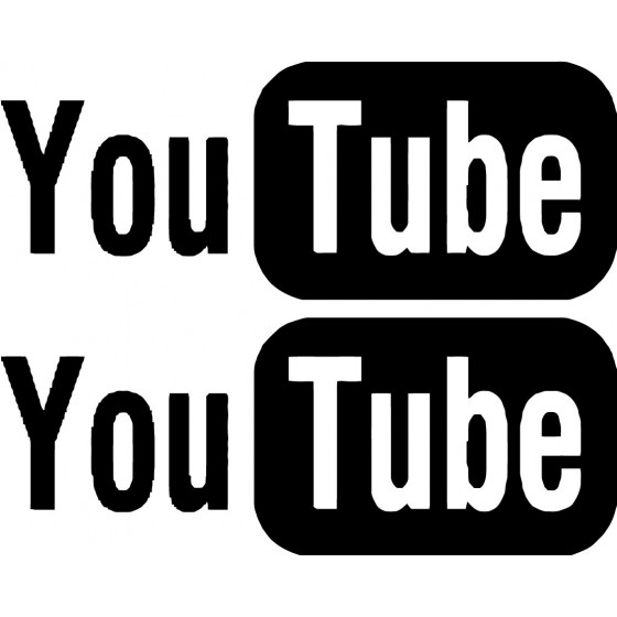 2x Youtube Logo Sticker...
