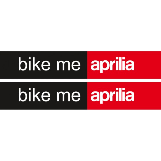 2x Aprilia Bike Me Stickers...