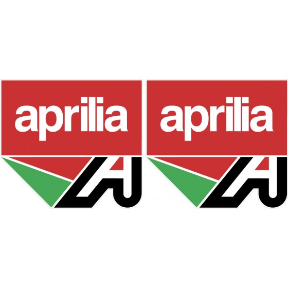 2x Aprilia Logo Badge...