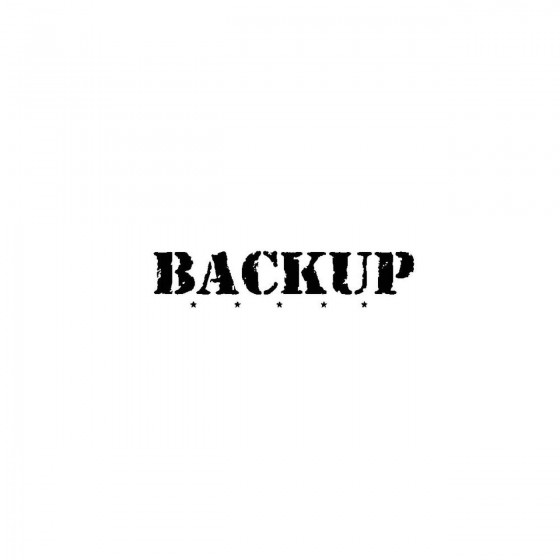Backupband Logo Vinyl Decal