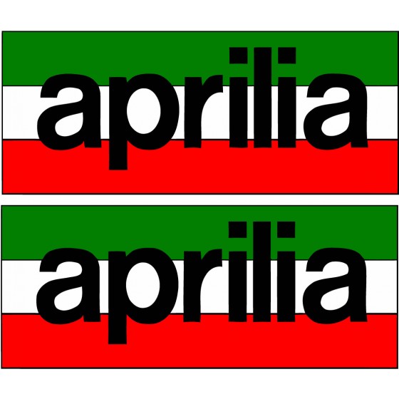 2x Aprilia Logo Style 3...