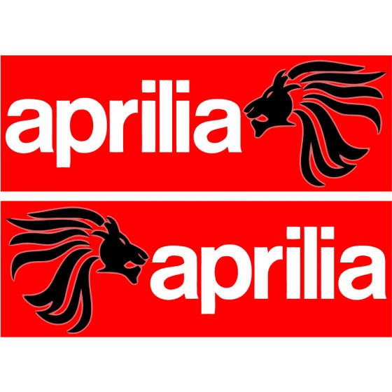 2x Aprilia Logo Style 4...