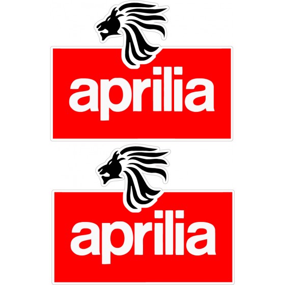 2x Aprilia Logo Style 5...
