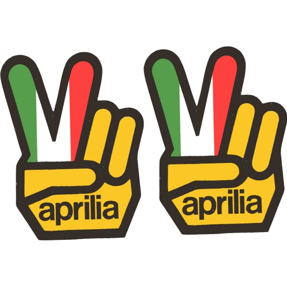 2x Aprilia Love Stickers...