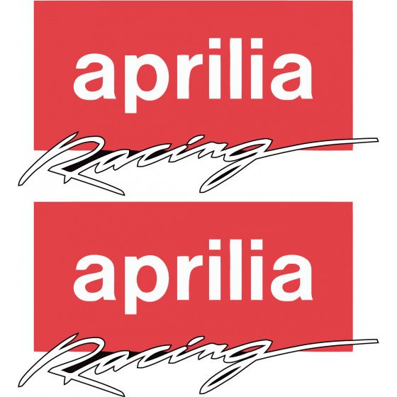 2x Aprilia Racing Stickers...
