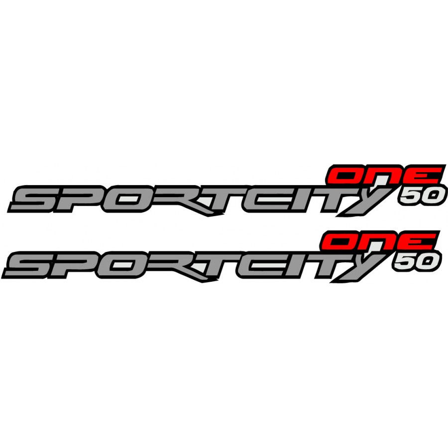 2x Aprilia Sportcity One 50 Stickers Decals - DecalsHouse