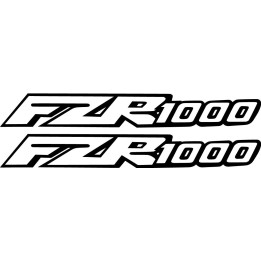 Yamaha Fzr 1000 Die Cut Style 5 Outline Stickers Decals - DecalsHouse