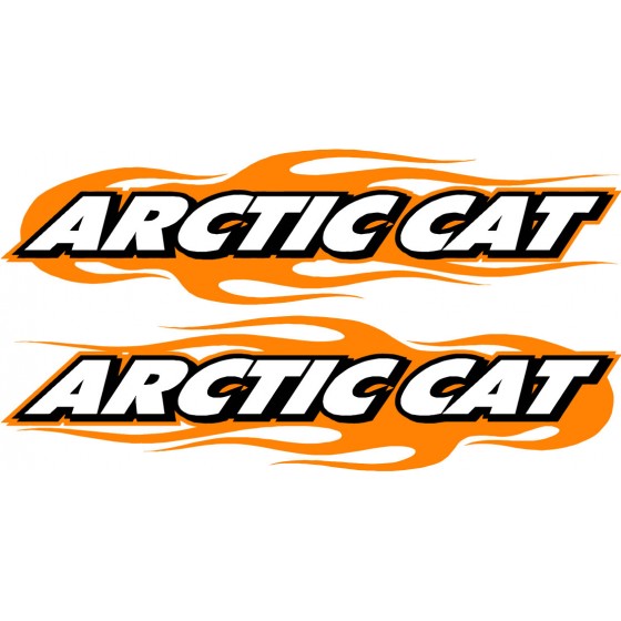 Arctic Cat Orange Flames...
