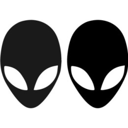 Buy Alien Skull Sticker Online