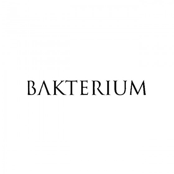 Bakteriumband Logo Vinyl Decal