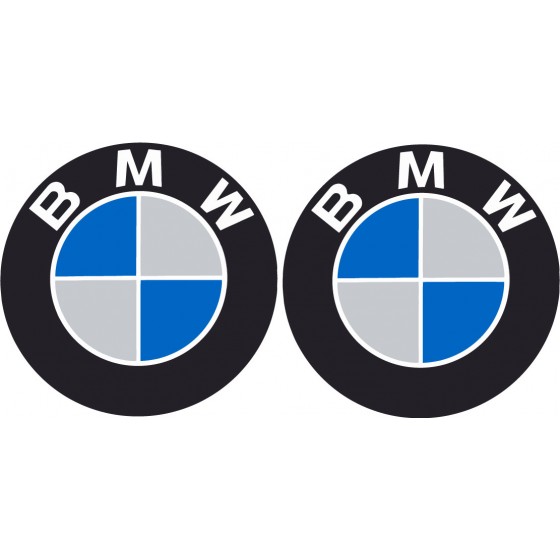 2x Bmw Logo Round Stickers...