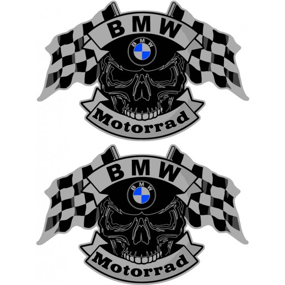 2x Bmw Logo Skull Style 2...