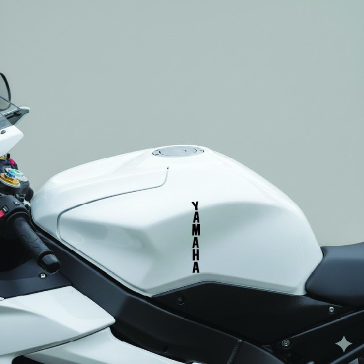 Yamaha Vertical Lettering Stickers – R1 R6 MT FZ Decals (2-Pack)