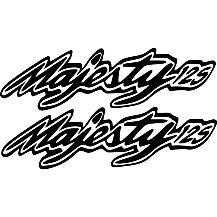 Yamaha Majesty 125 Die Cut Stickers Decals - DecalsHouse