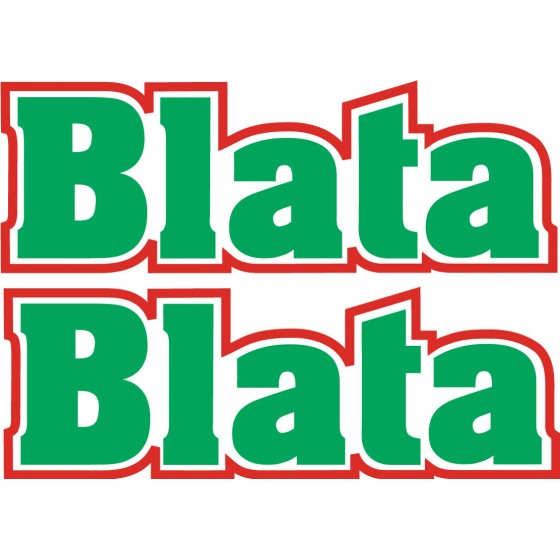 Blata Logo Stickers Decals 2x