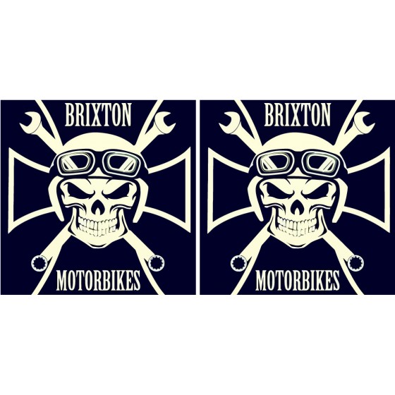 Brixton Skull Logo Stickers...