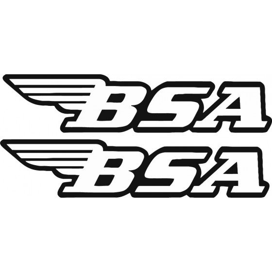 Bsa Logo White And Black...