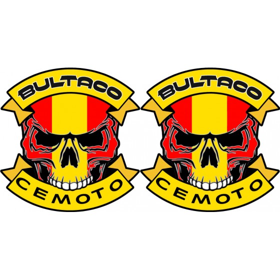 Bultaco Cemoto Skull Logo...