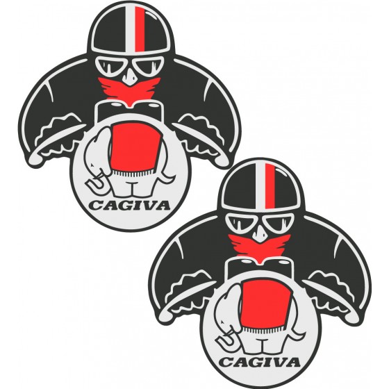 Cagiva Logo Biker Stickers...