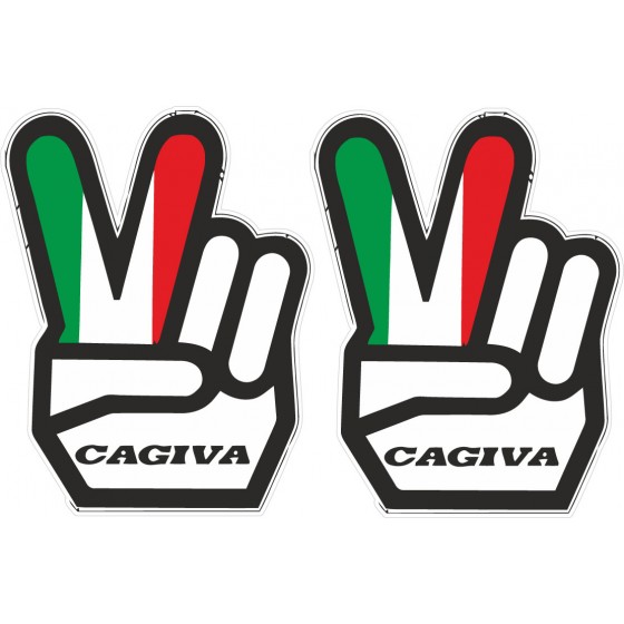 Cagiva Love Stickers Decals 2x