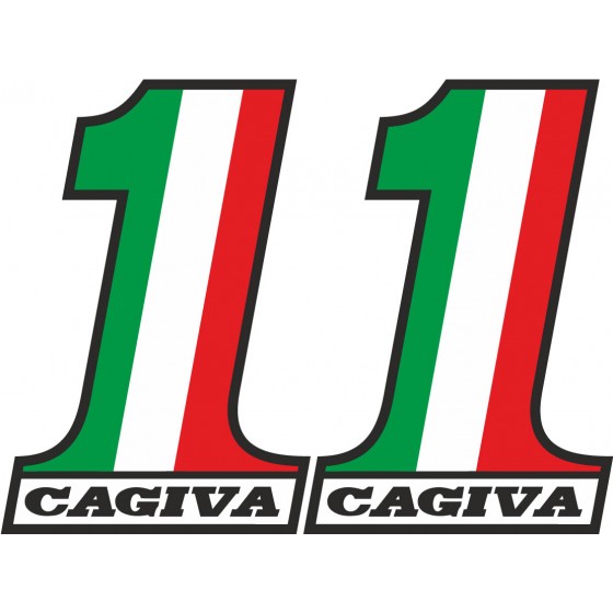 Cagiva Number 1 Stickers...
