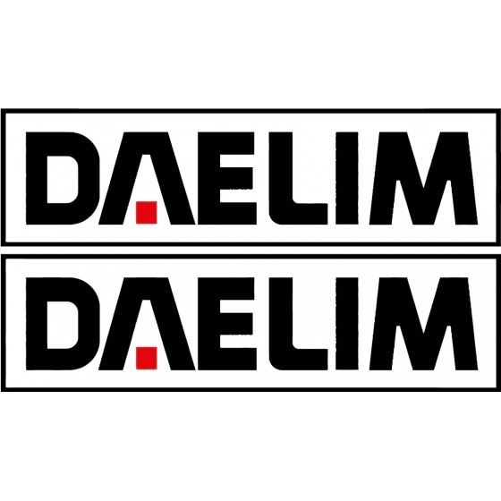Daelim Logo Stickers Decals 2x