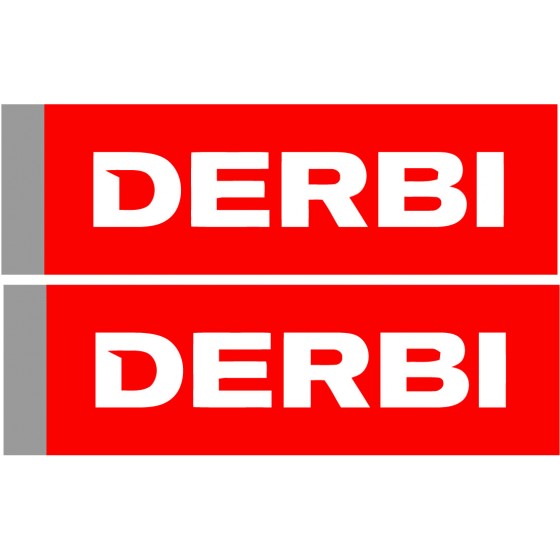 Derbi Logo Stickers Decals 2x