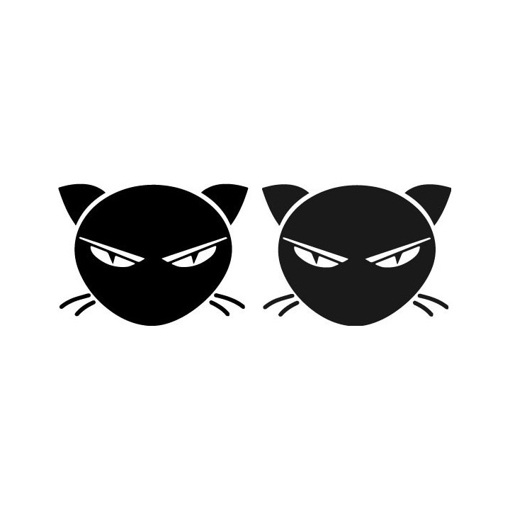 Buy Angry Cat Decal Sticker Online