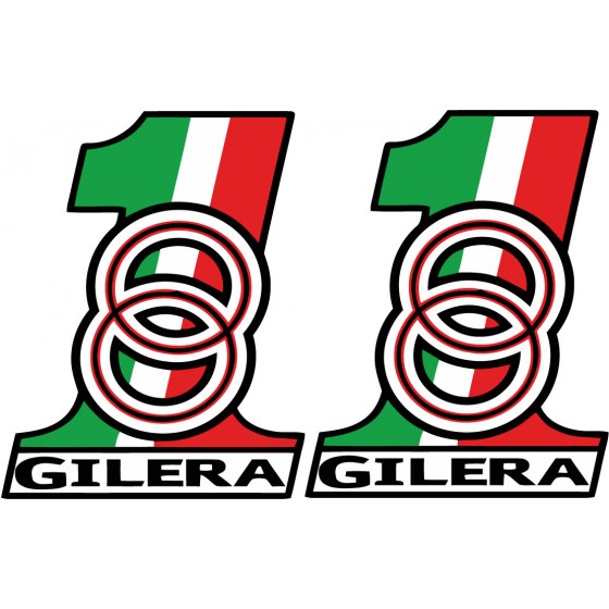 Gilera Number One Stickers...