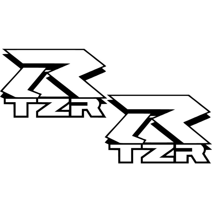 Yamaha Tzr Die Cut Outline Stickers Decals - DecalsHouse