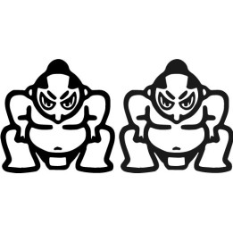 Buy Angry Sumo Decal Sticker Online