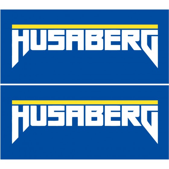 2x Husaberg Logo Stickers...