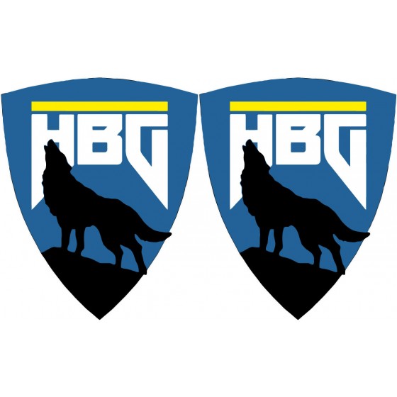 2x Husaberg Logo Wolf...