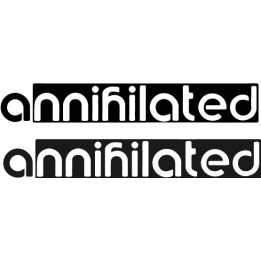 Annihilated Stickers – Logo Vinyl Decals (2-Pack)