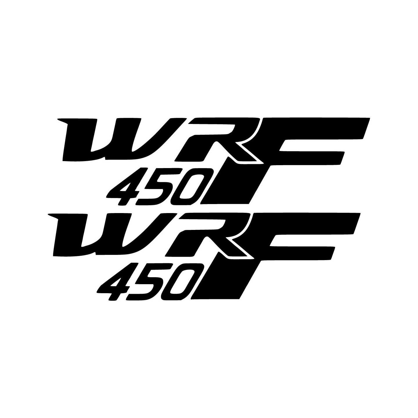 Yamaha Wr 450 Die Cut Style 2 Stickers Decals - DecalsHouse