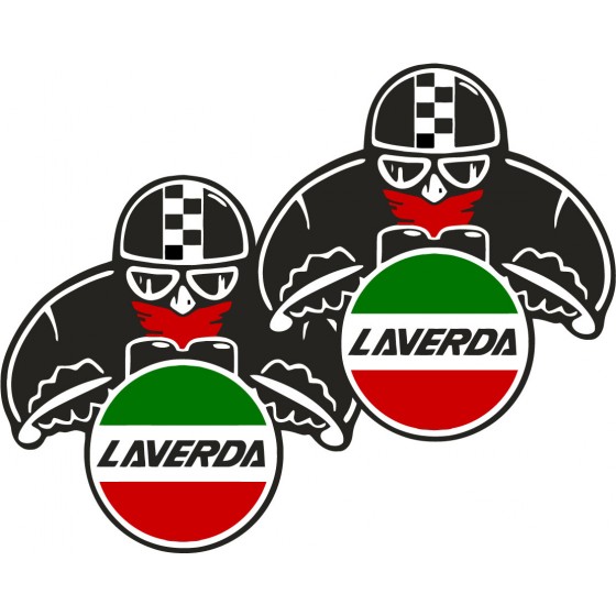 Laverda Logo Biker Stickers...
