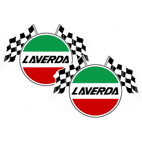 Laverda Logo Flags Stickers...