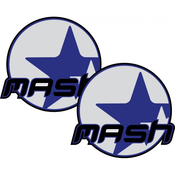 2x Mash Logo Stickers Decals