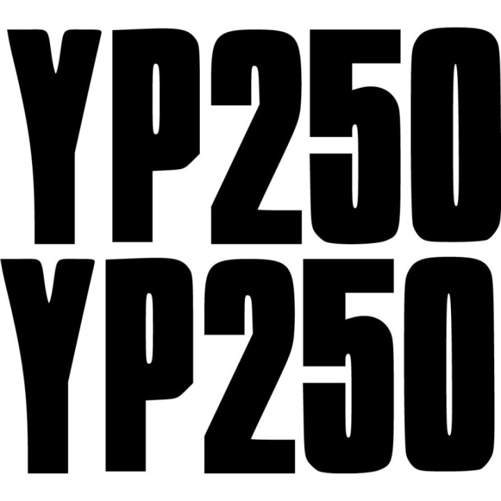 Yamaha Yp 250 Die Cut Stickers Decals - DecalsHouse