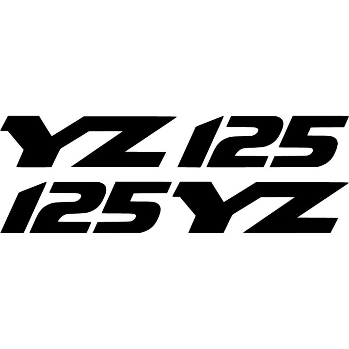 Yamaha Yz 125 Die Cut Stickers Decals - DecalsHouse