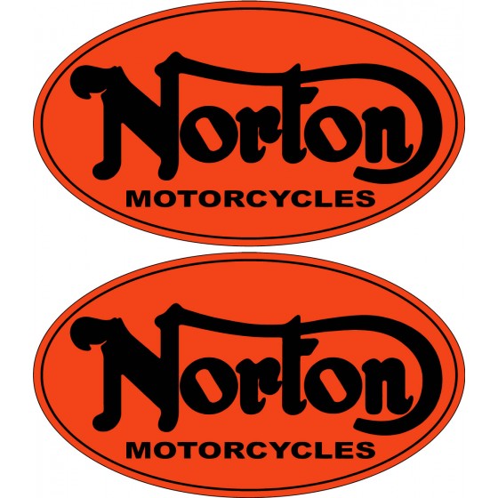 Norton Logo Stickers Decals 2x