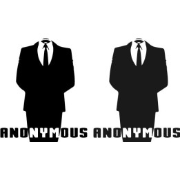 Anonymous Stickers – Hacktivist Suit Decals (2-Pack)