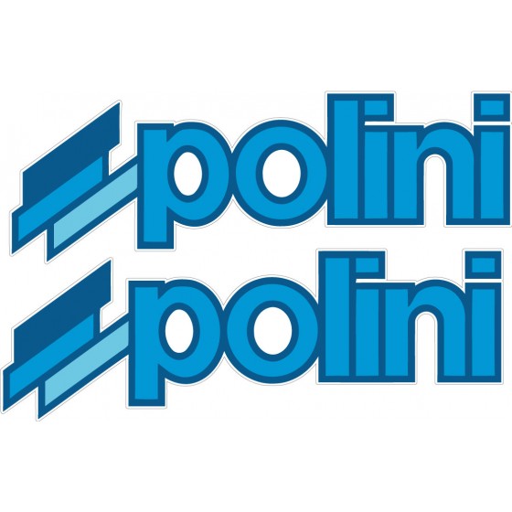 Polini Logo Stickers Decals 2x